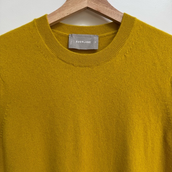 Everlane 100% Cashmere Short Sleeve Crew Neck Sweater - Picture 3 of 12